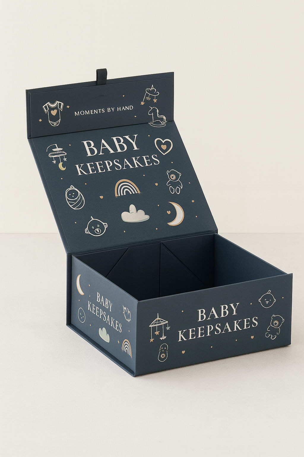Custom magnetic keepsake boxes